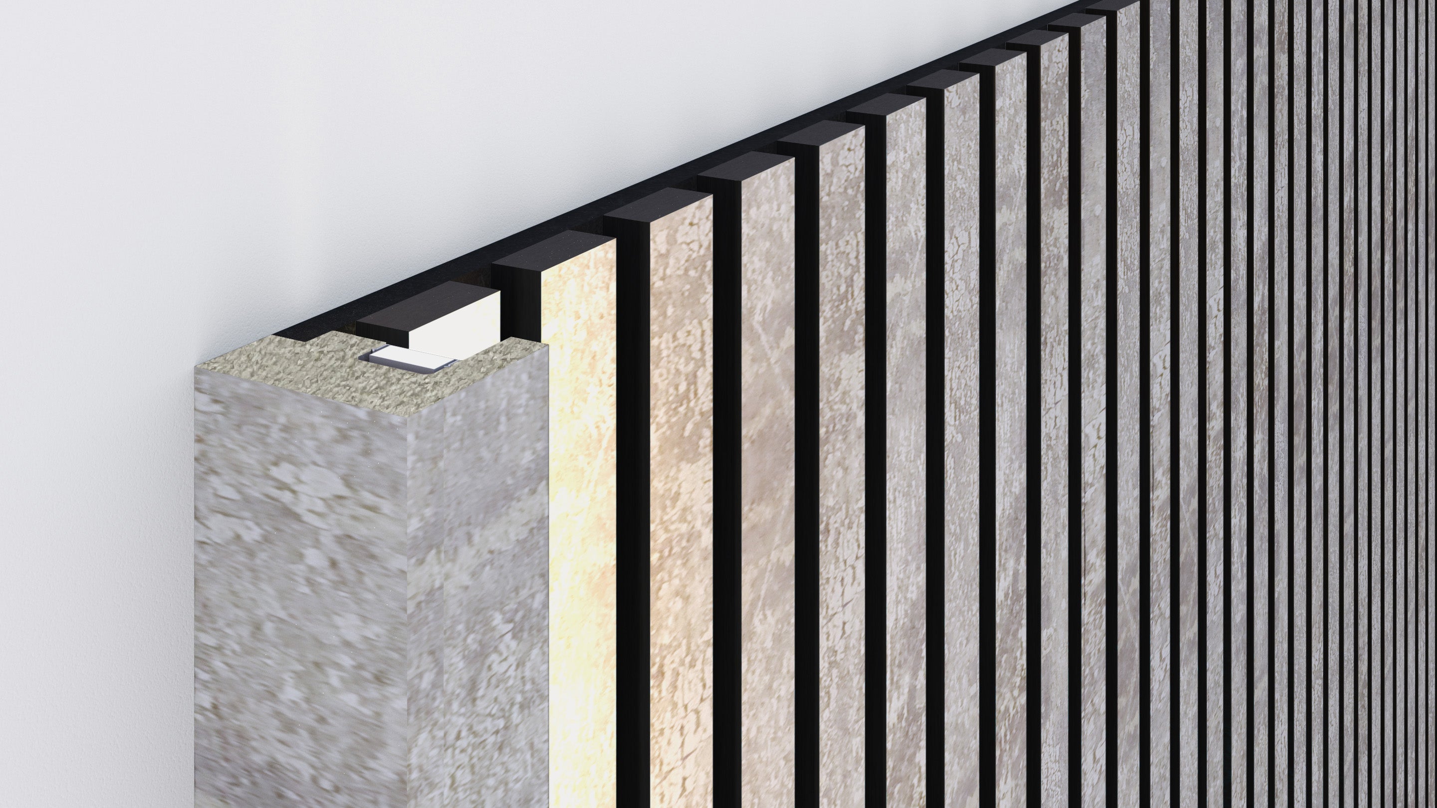 InsuSlat™ - Pair of Side Trim Battens - Antique Stone