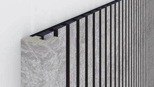 InsuSlat™ - Pair of Side Trim Battens - Antique Stone