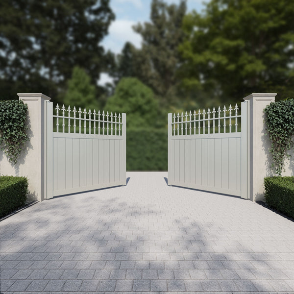 swing driveway gates - Aluminium Slats with Aluminium Frame