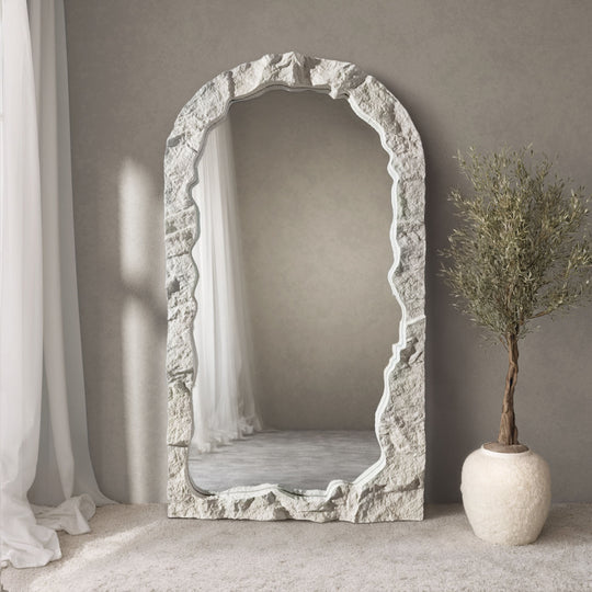 Tessaro Framed Arched Full-Length Leaner Mirror