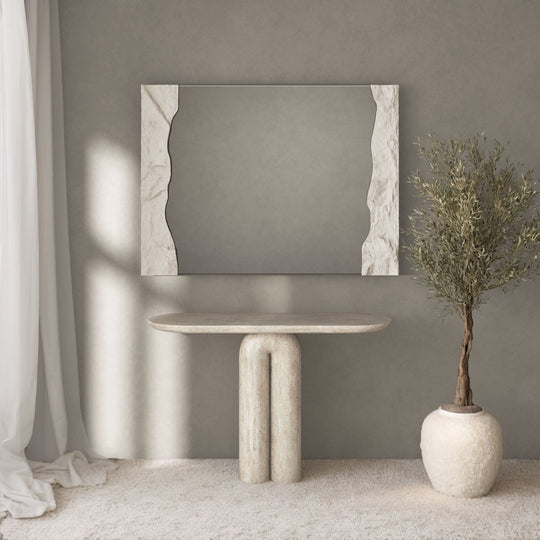 Tessaro Partial Frame Rectangular Wall Mirror