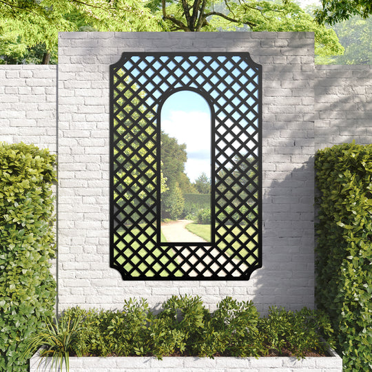 Tetbury Regal outdoor decorative mirrored panel