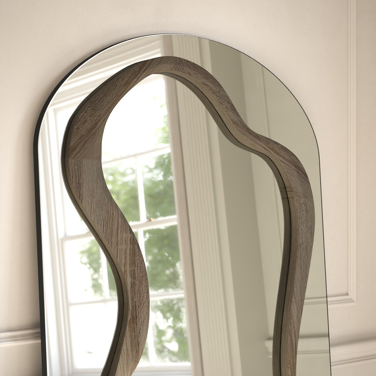Forma Frame Within Arched Full-Length Leaner Mirror - with LED