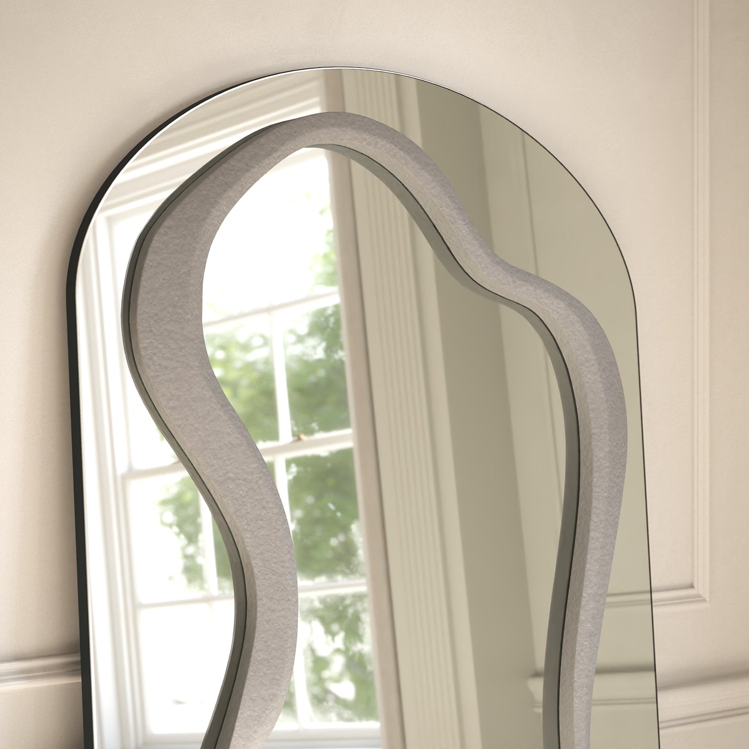 Forma Frame Within Arched Full-Length Leaner Mirror - with LED