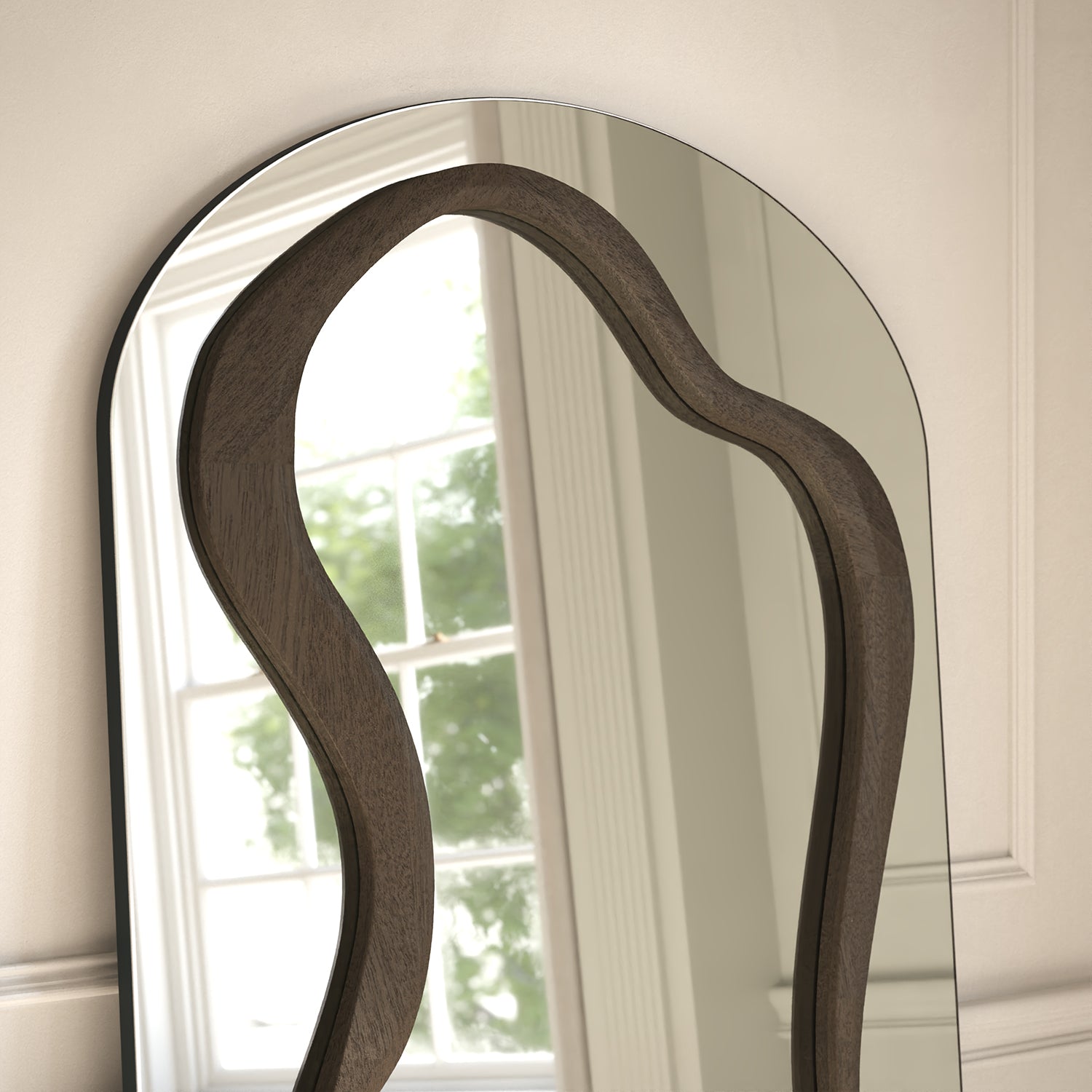 Forma Frame Within Arched Full-Length Leaner Mirror - with LED