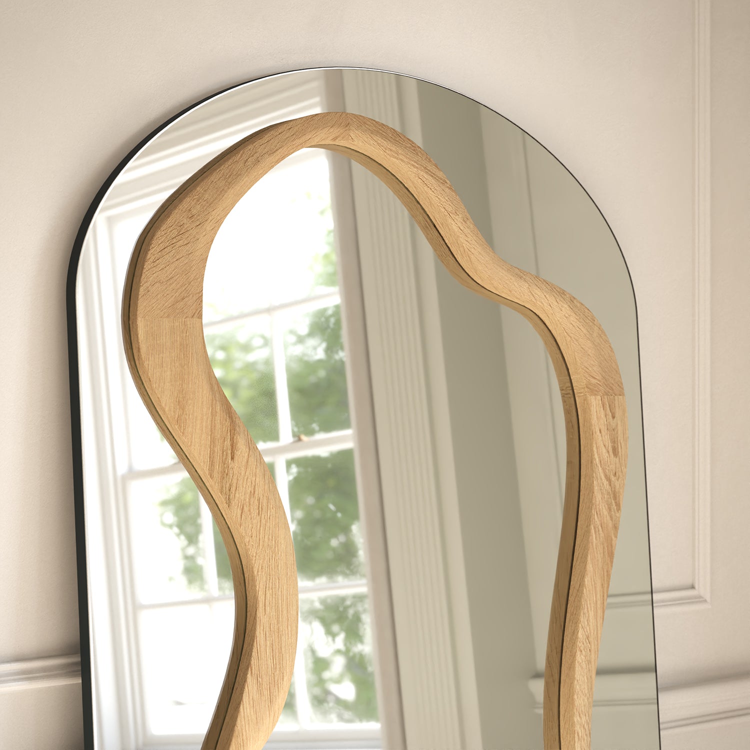 Forma Frame Within Arched Full-Length Leaner Mirror - with LED