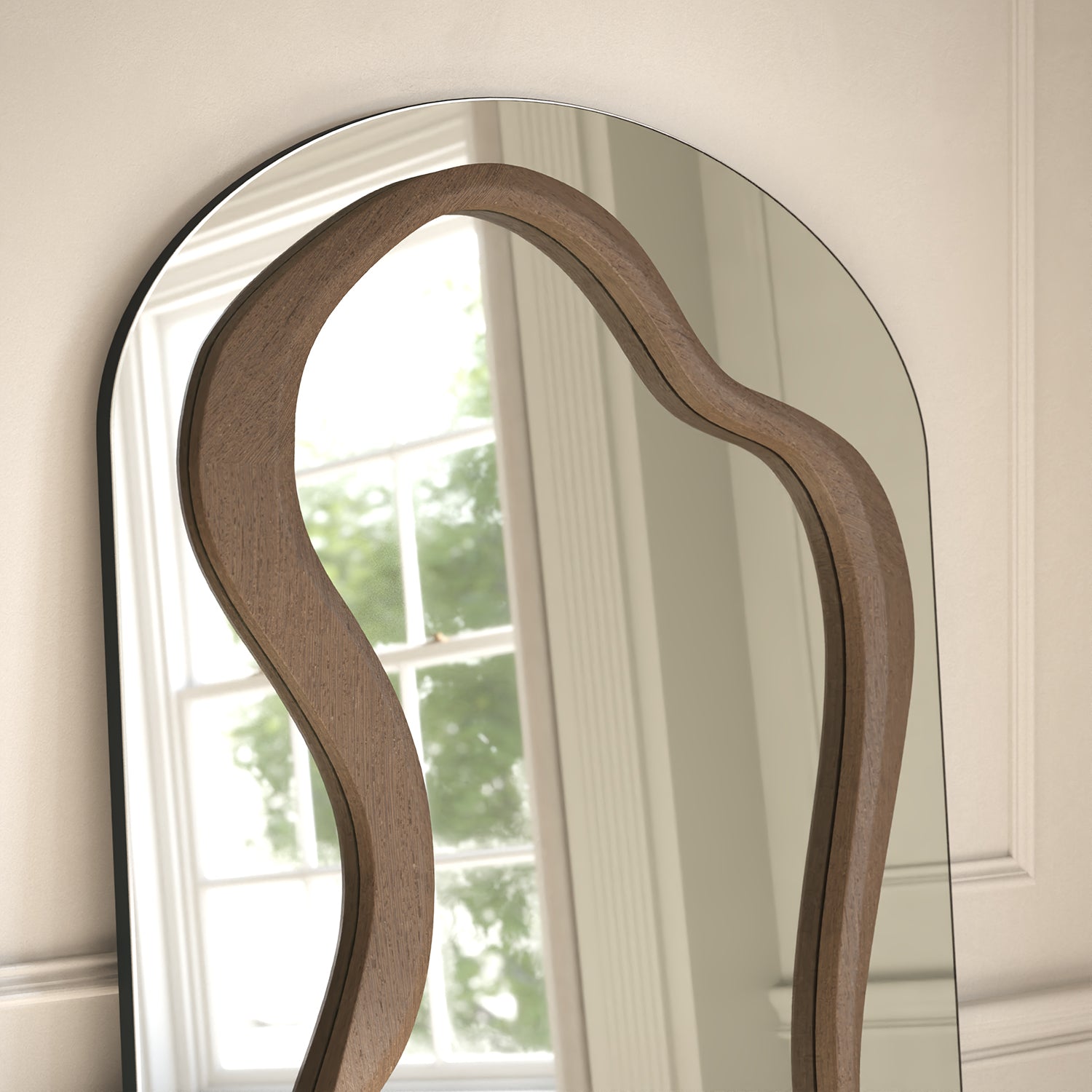 Forma Frame Within Arched Full-Length Leaner Mirror - with LED