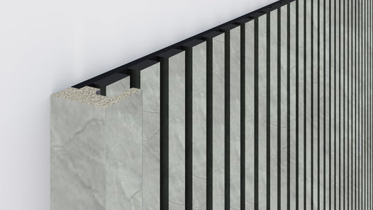 300cm InsuSlat™ - Pair of Side Trim Battens - Travertine