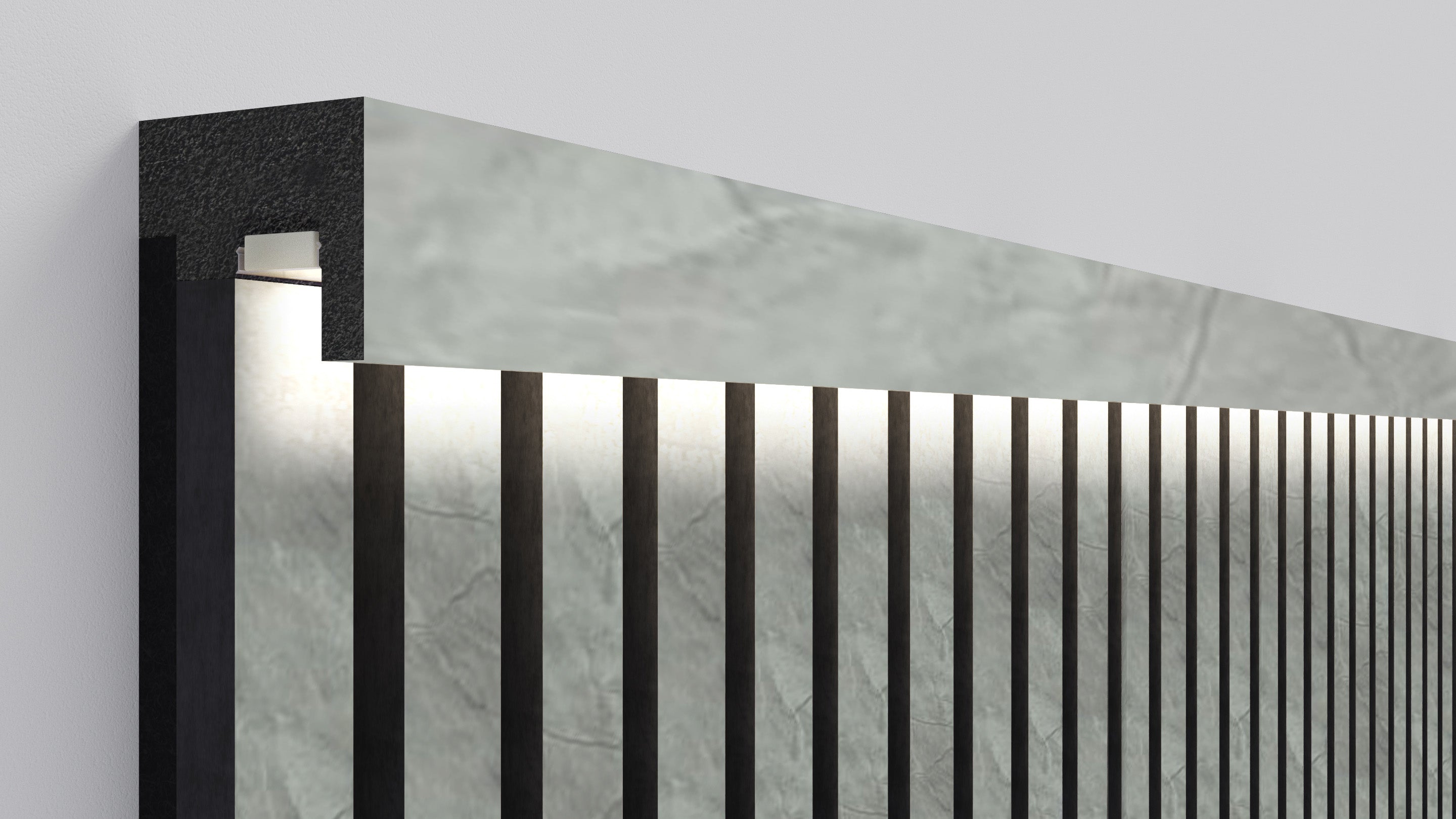 InsuSlat™ - Top Trim Batten - Travertine