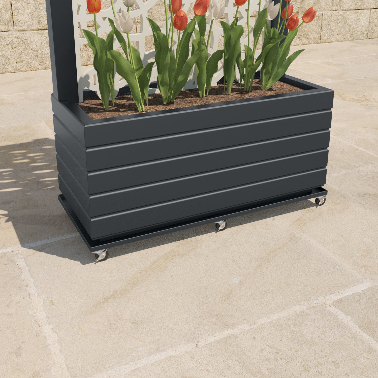 Vertu - Medium Planter - Pebble Screen