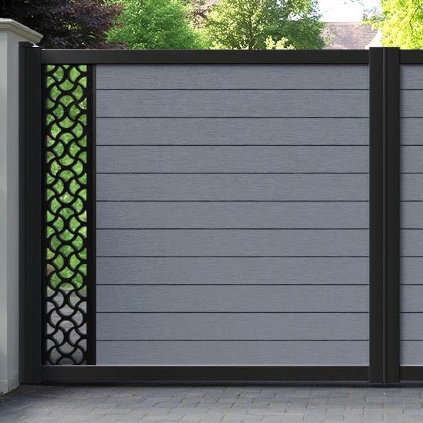Fusion Vida Straight Top Driveway Gate - Anthracite - End Screen
