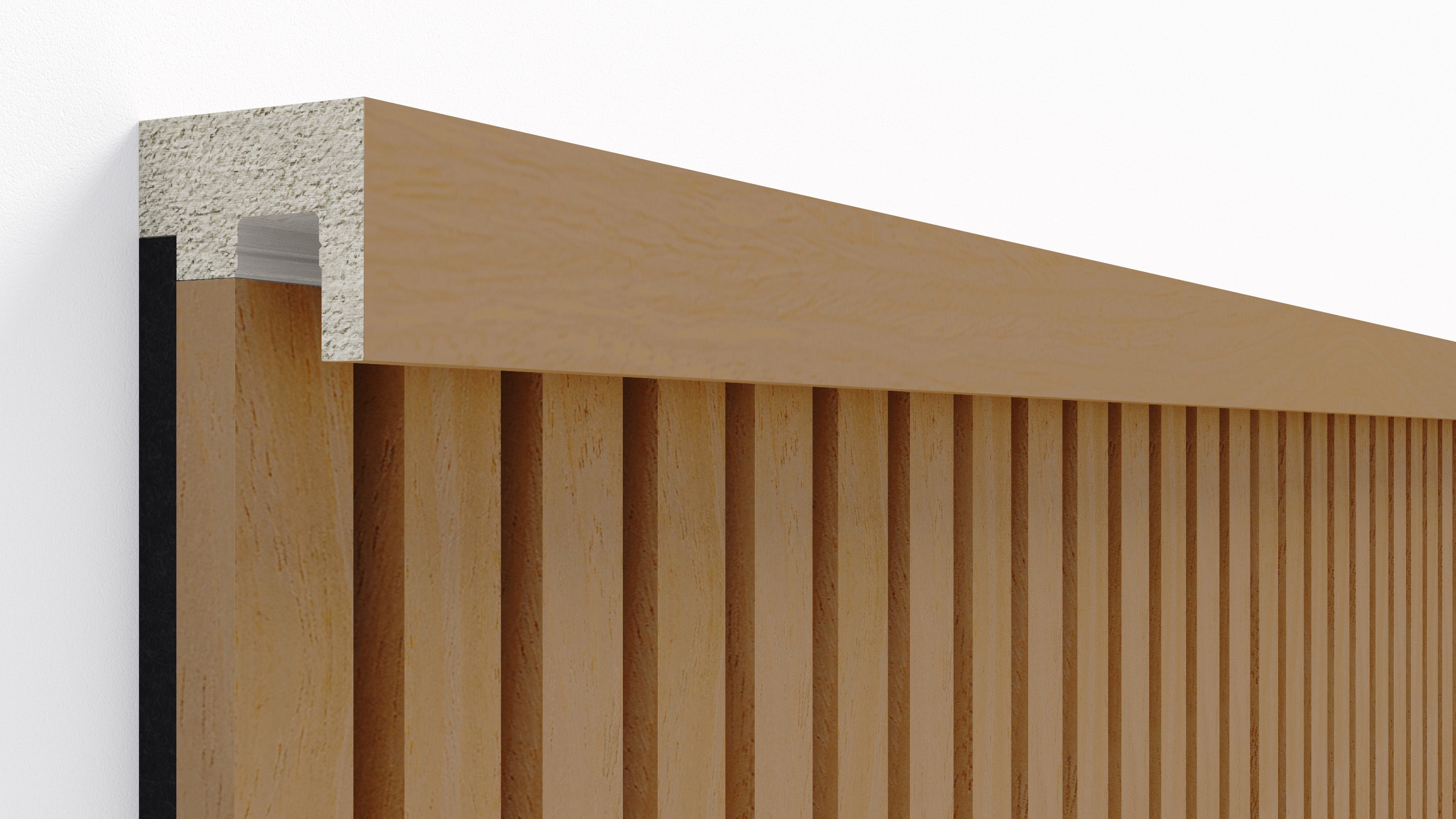 InsuSlat™ - Top Trim Batten - Warm Oak