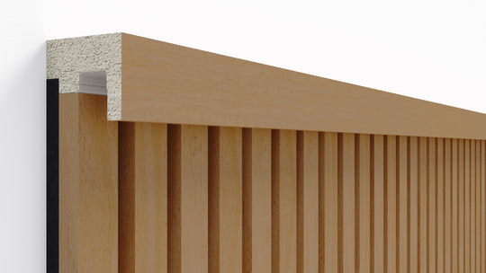 InsuSlat™ - Top Trim Batten - Warm Oak