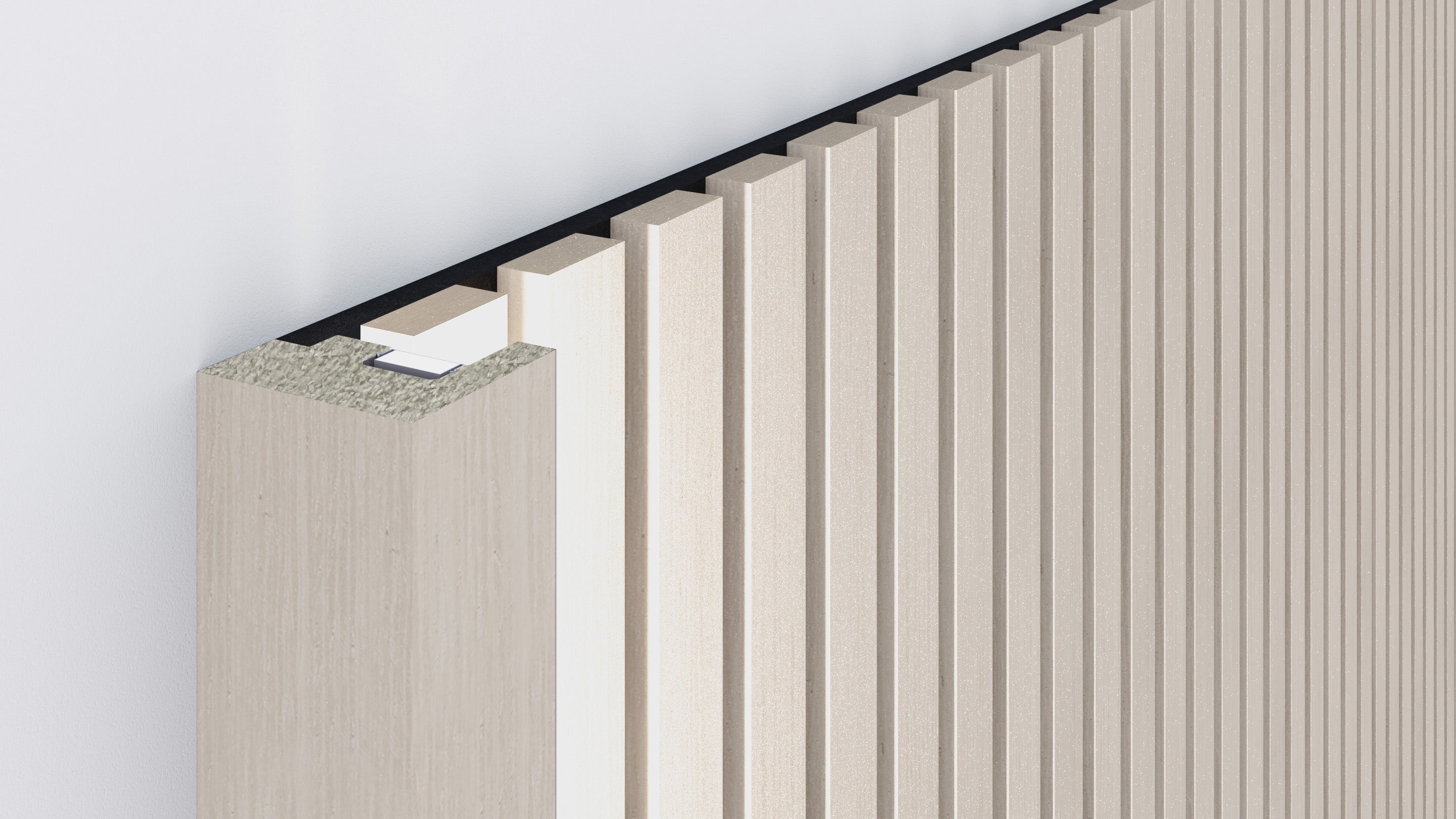 InsuSlat™ - Pair of Side Trim Battens - White Oak