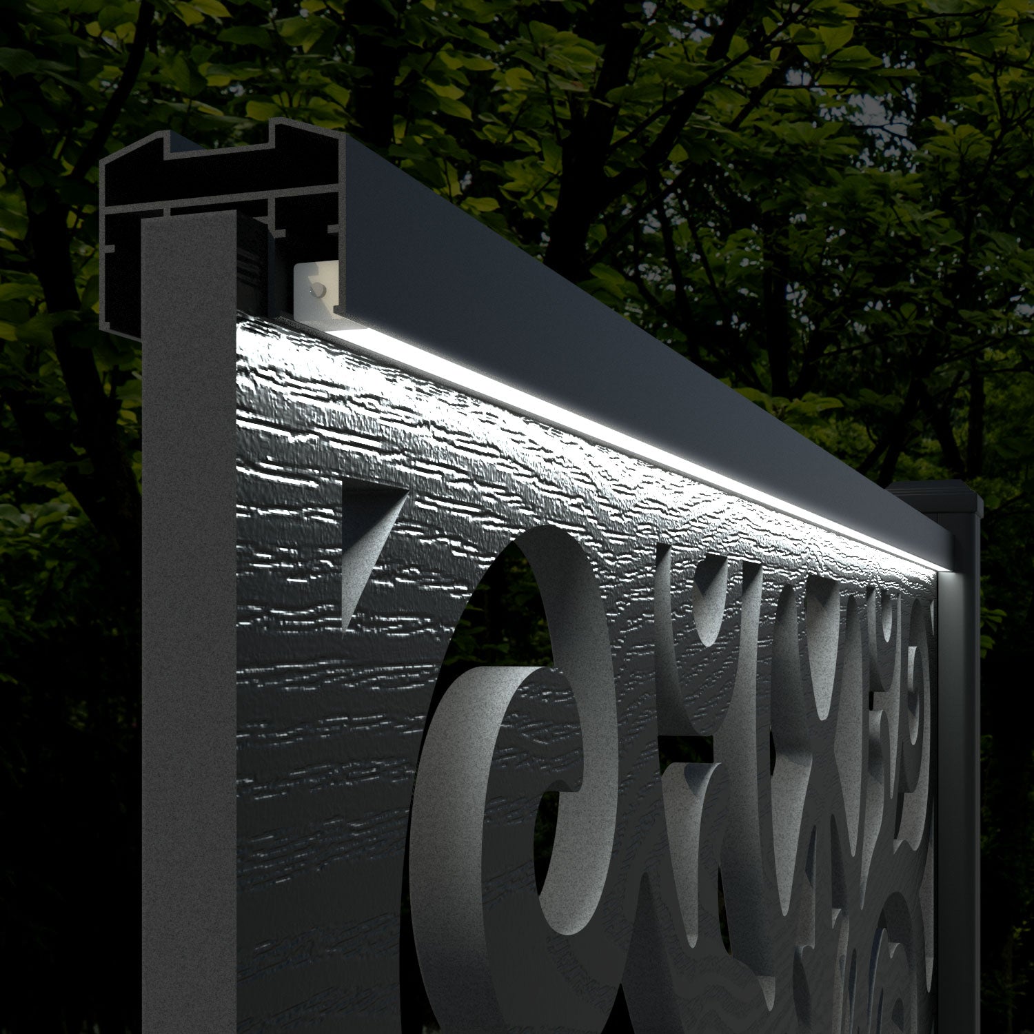 Fusion Windsor Fence Panel - Mid Grey - with our composite posts