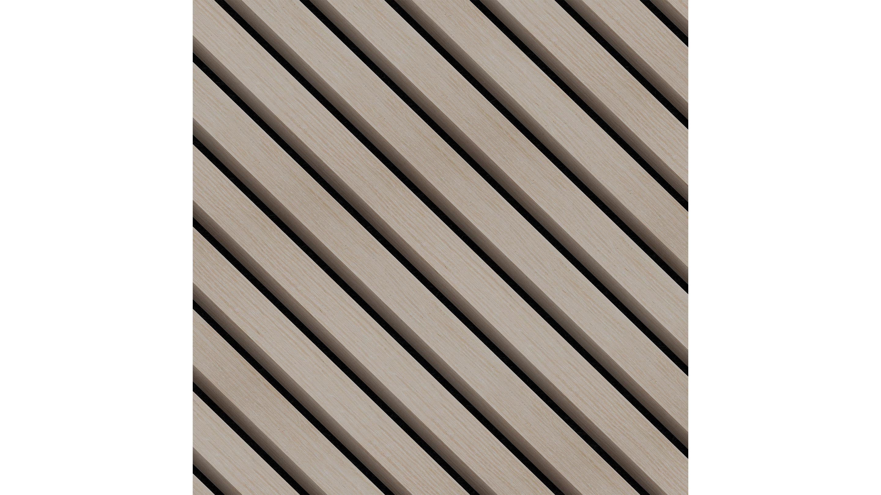 InsuSlat™ Wall Panel - Grey Oak - H300cm x W60cm (Pack of 1)