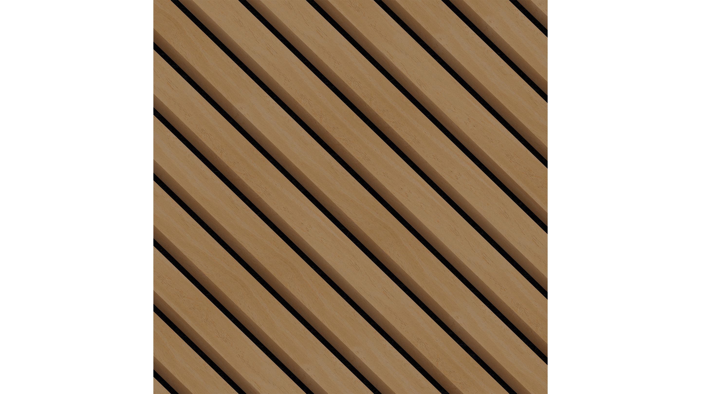 InsuSlat™ Wall Panel - Warm Oak - H300cm x W60cm (Pack of 1)