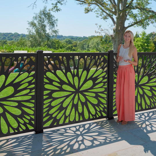 Blossom Decorative Fence - 120x120cm - with our composite posts