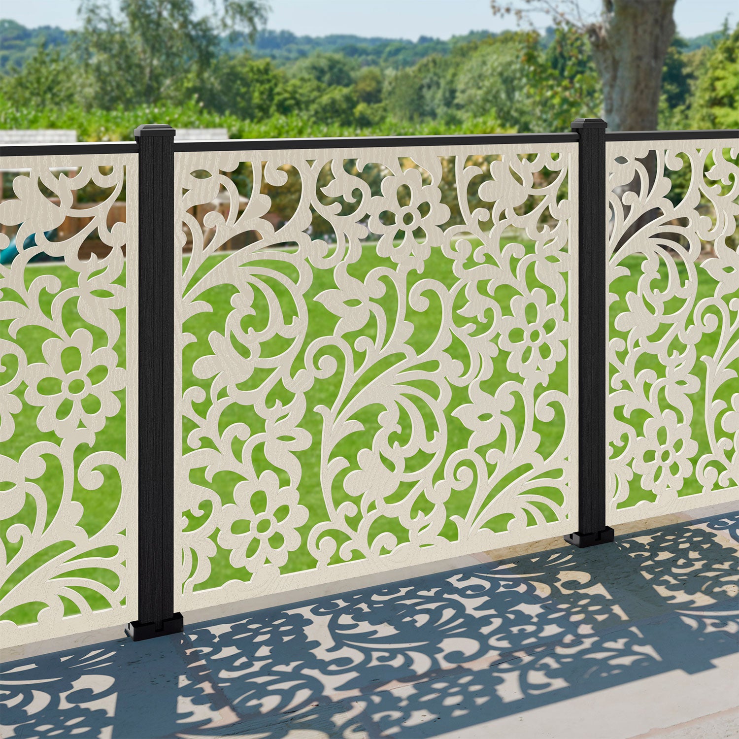Eden Decorative Fence - 120x120cm - with our composite posts