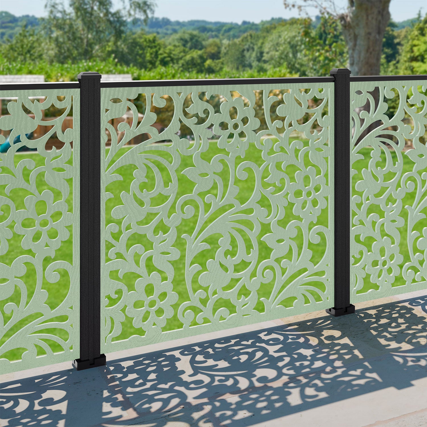 Eden Decorative Fence - 120x120cm - with our composite posts
