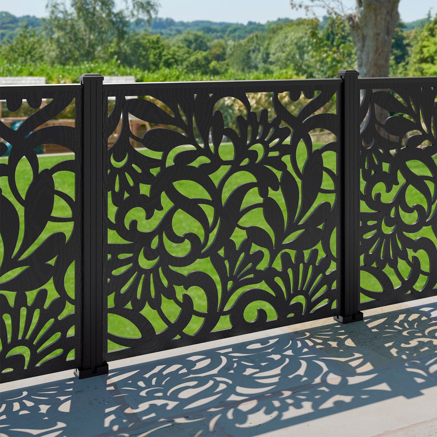 Heritage Decorative Fence - 120x120cm - with our aluminium posts