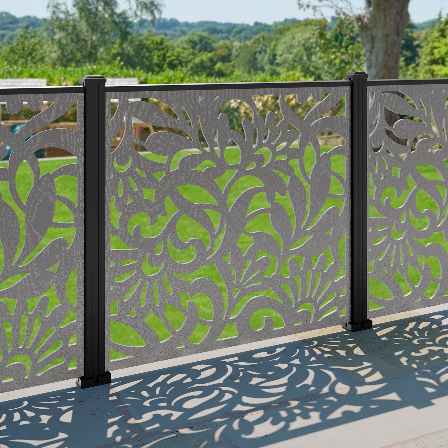 Heritage Decorative Fence - 120x120cm - with our aluminium posts