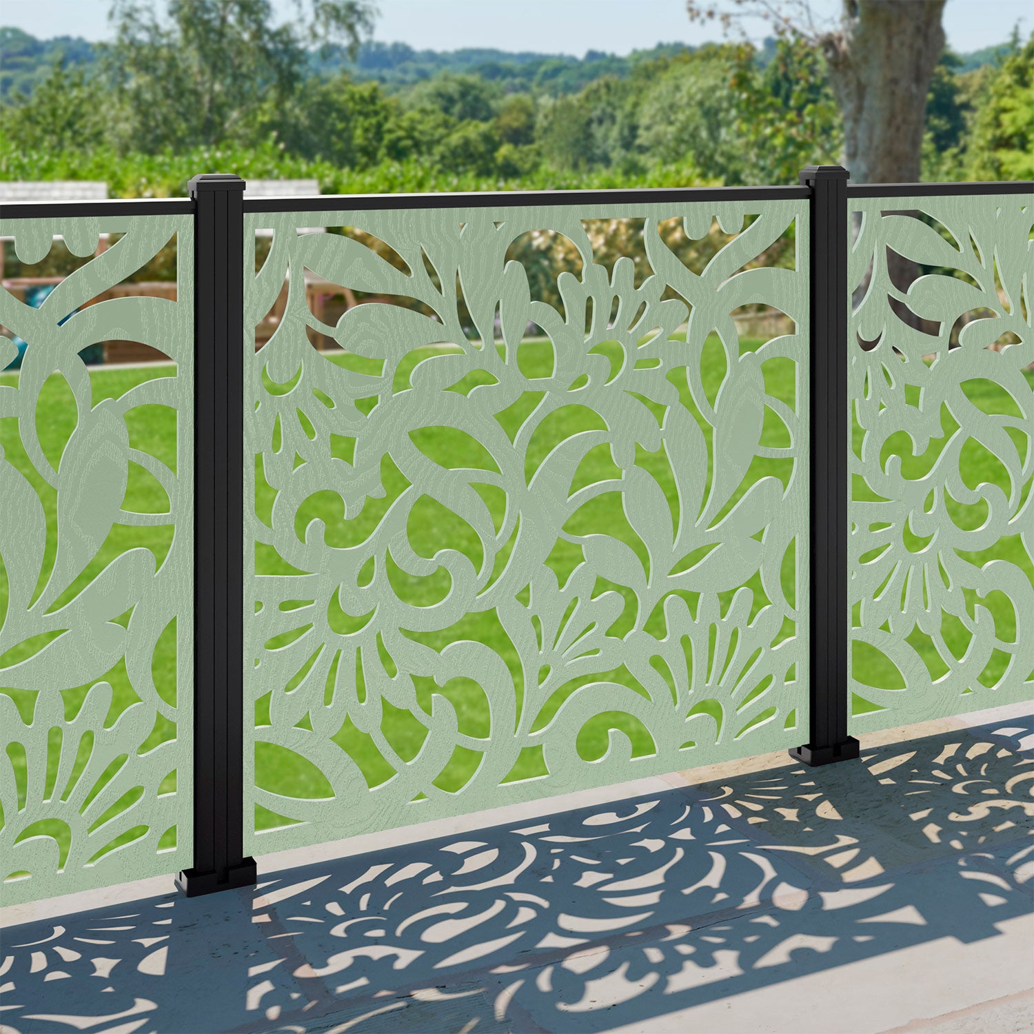 Heritage Decorative Fence - 120x120cm - with our aluminium posts