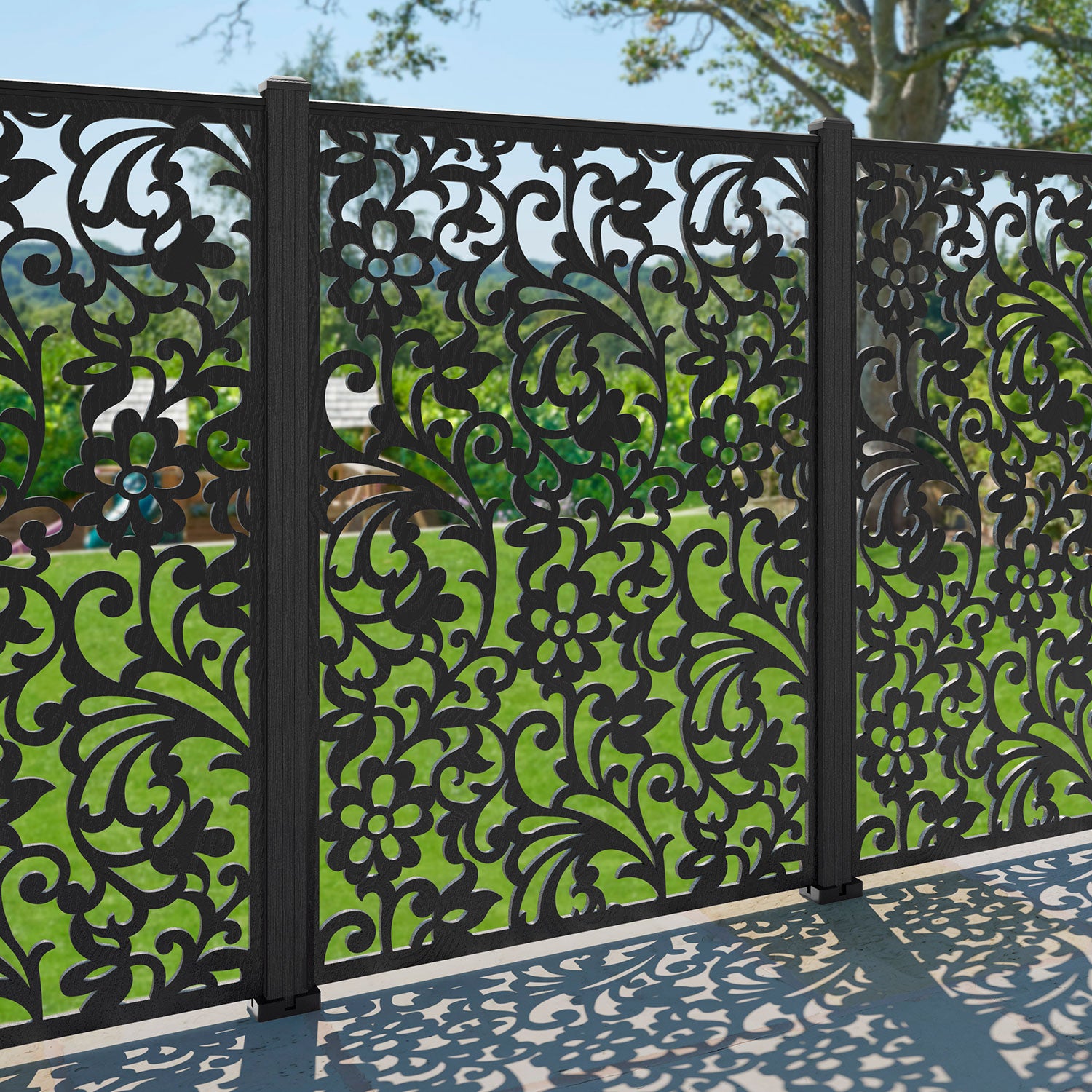 Eden Decorative Fence - 120x180cm - with our composite posts