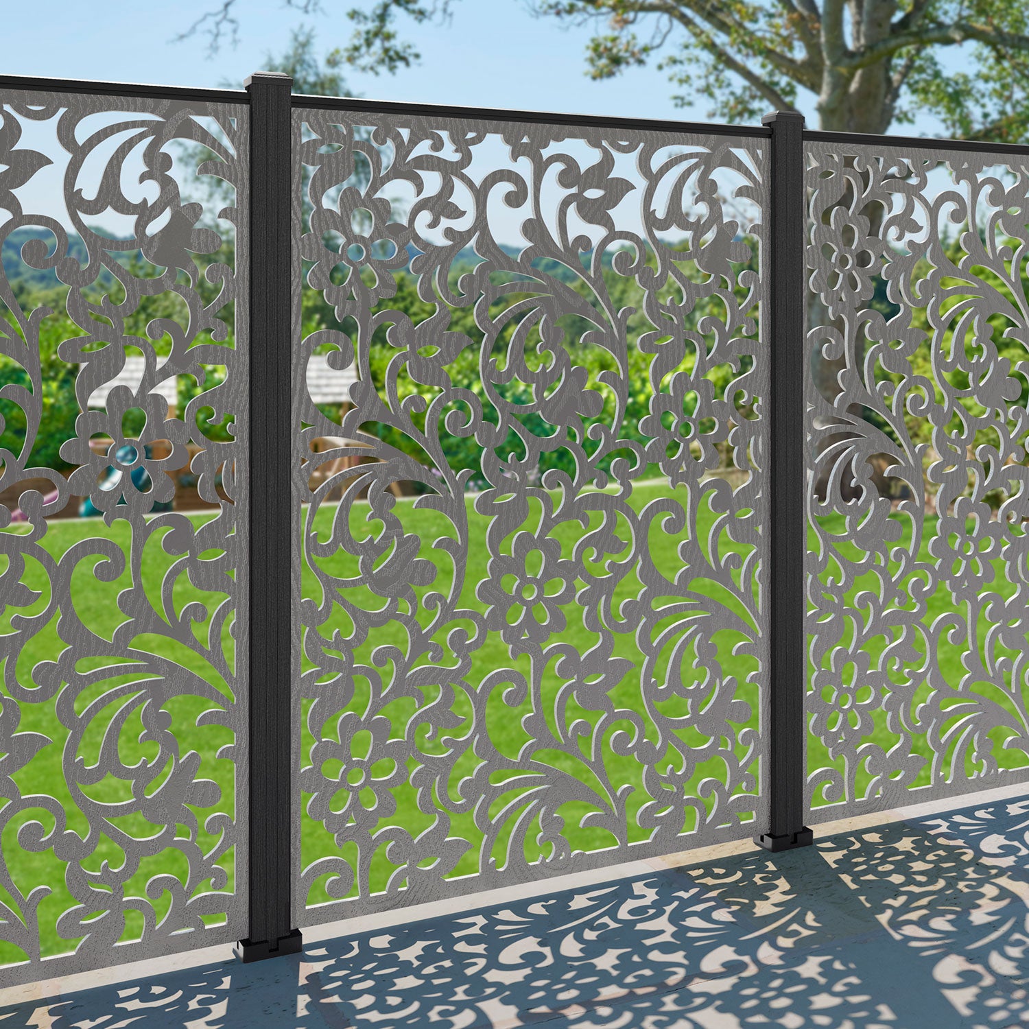 Eden Decorative Fence - 120x180cm - with our composite posts