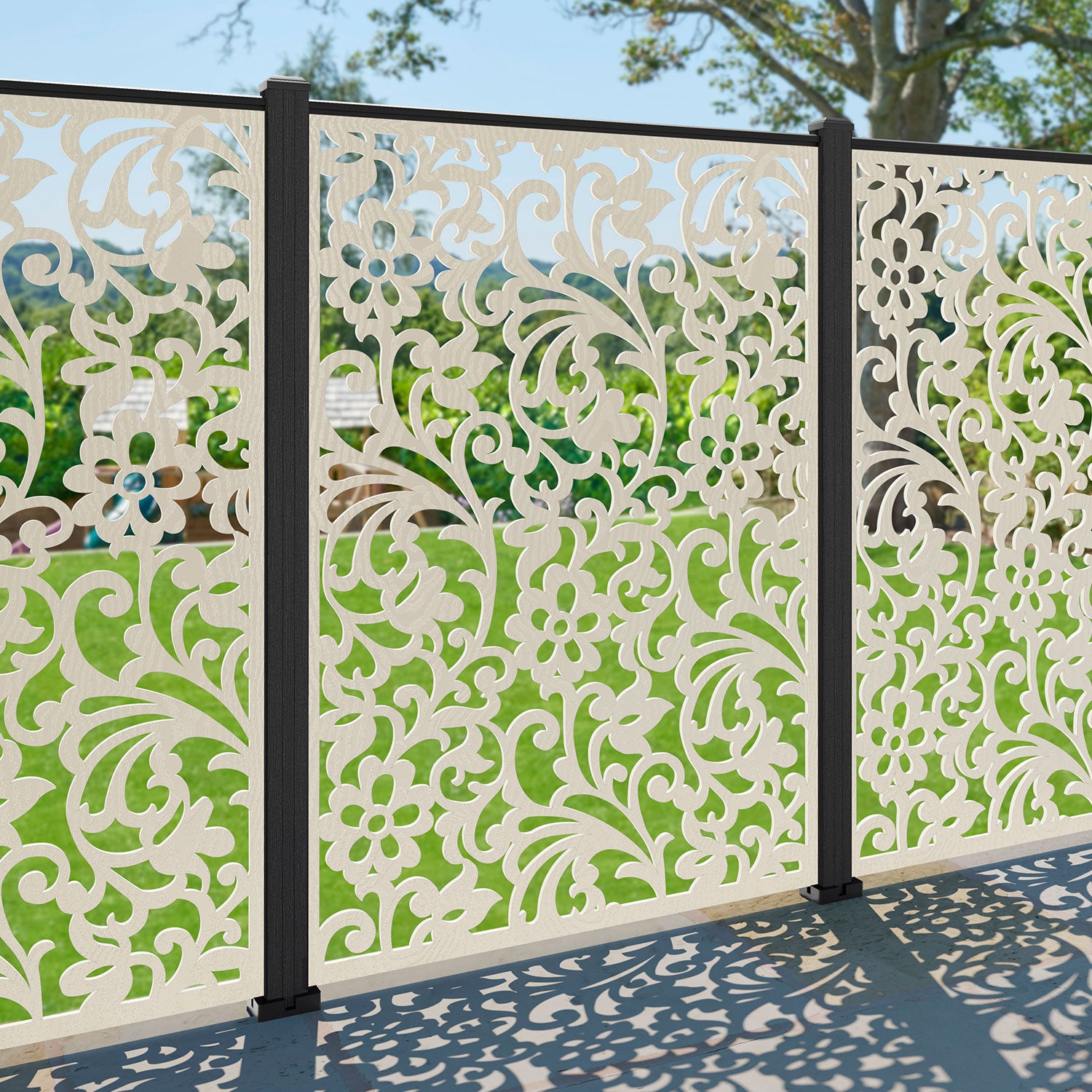 Eden Decorative Fence - 120x180cm - with our composite posts