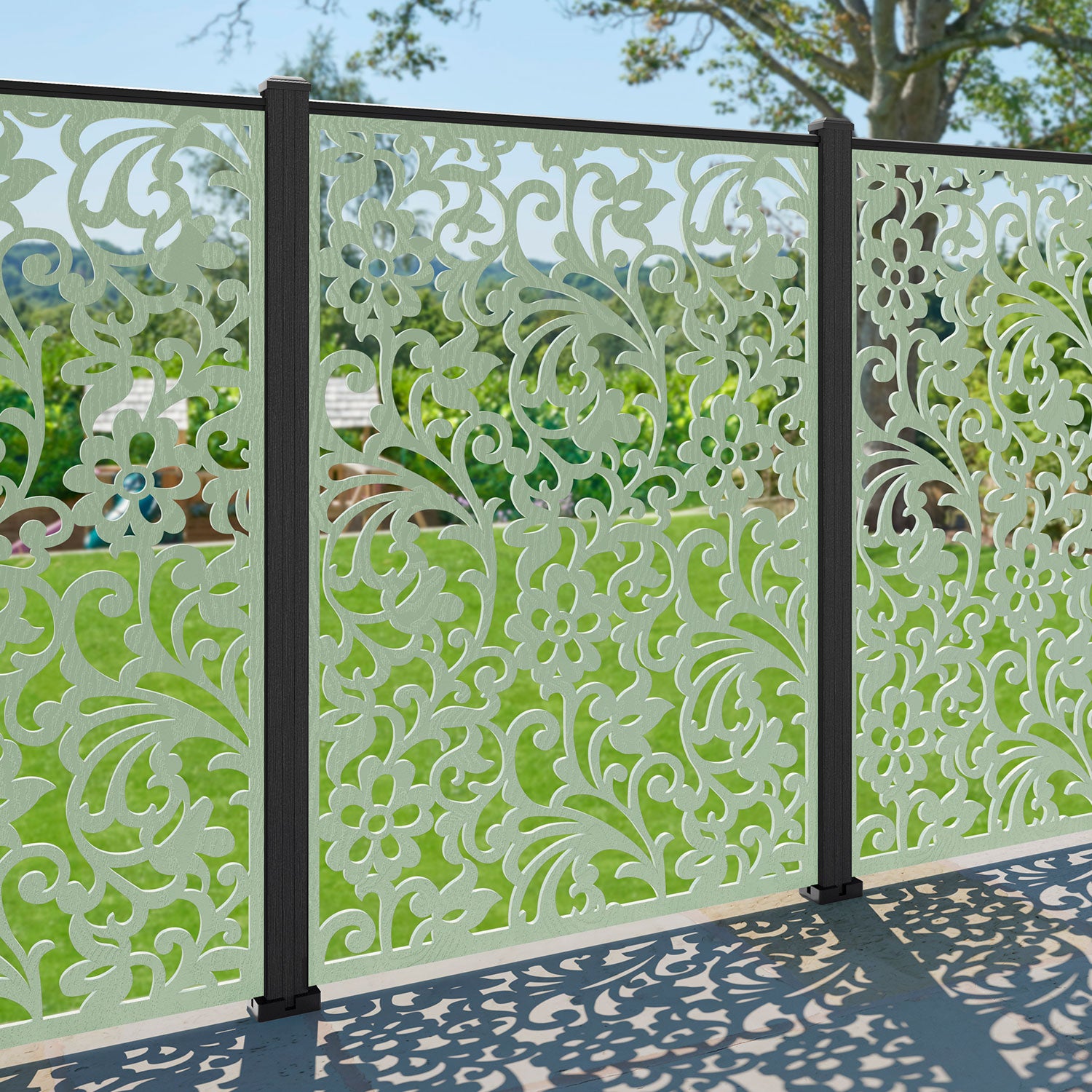 Eden Decorative Fence - 120x180cm - with our composite posts