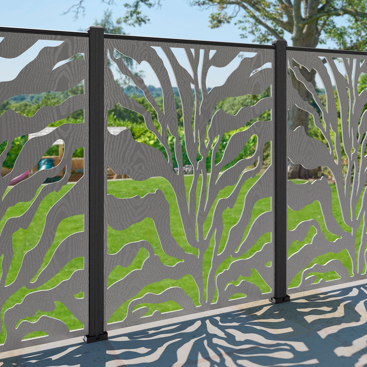 Malawi Decorative Fence - 120x180cm - with our composite posts