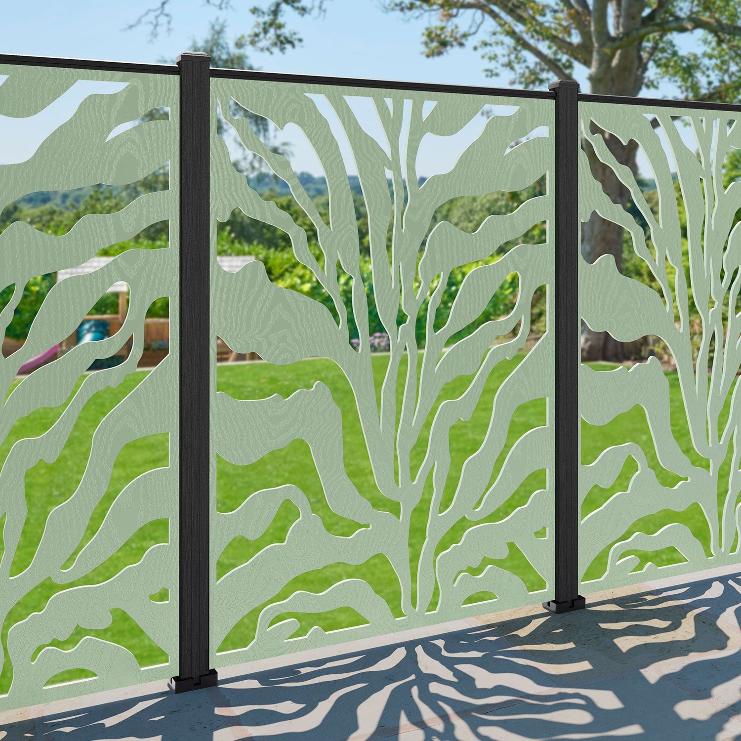 Malawi Decorative Fence - 120x180cm - with our composite posts