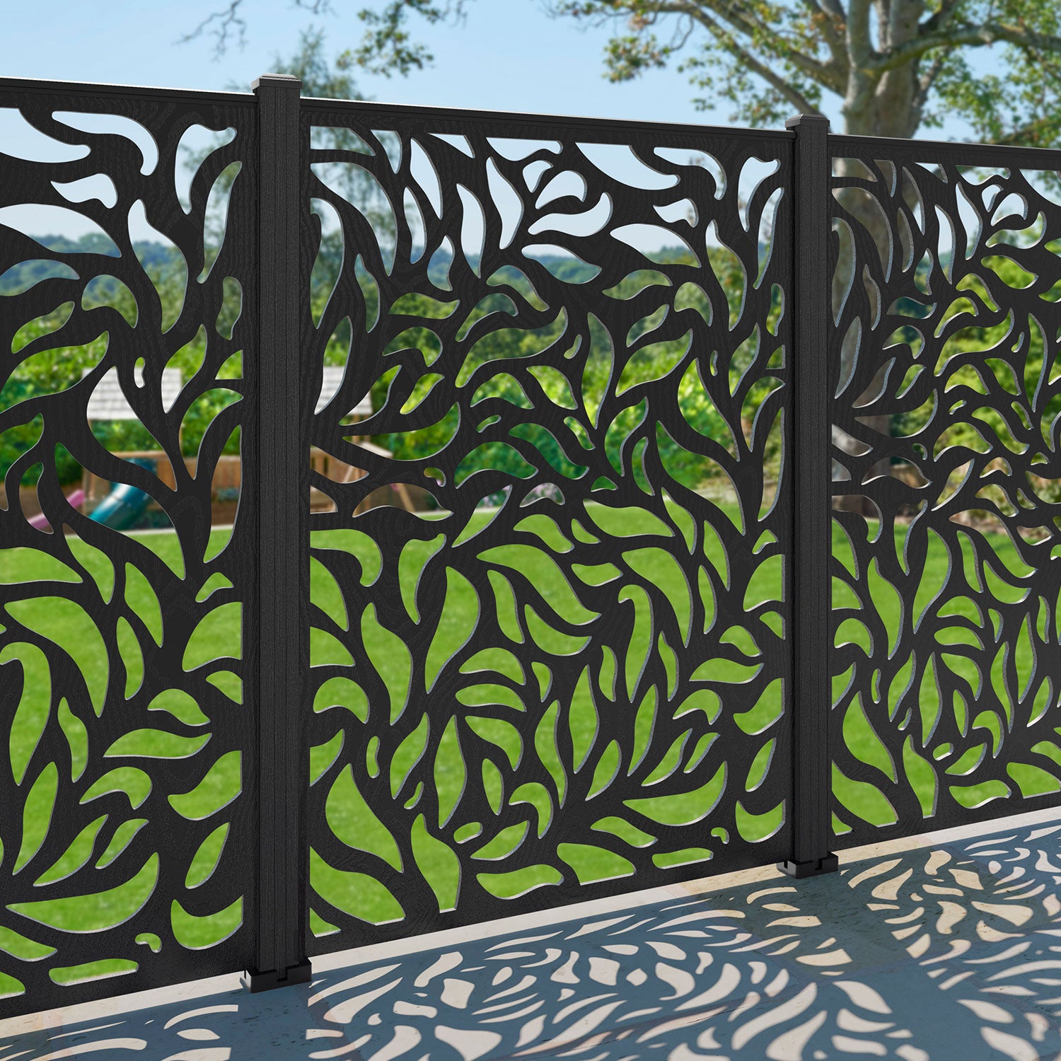 Plume Decorative Fence - 120x180cm - with our composite posts