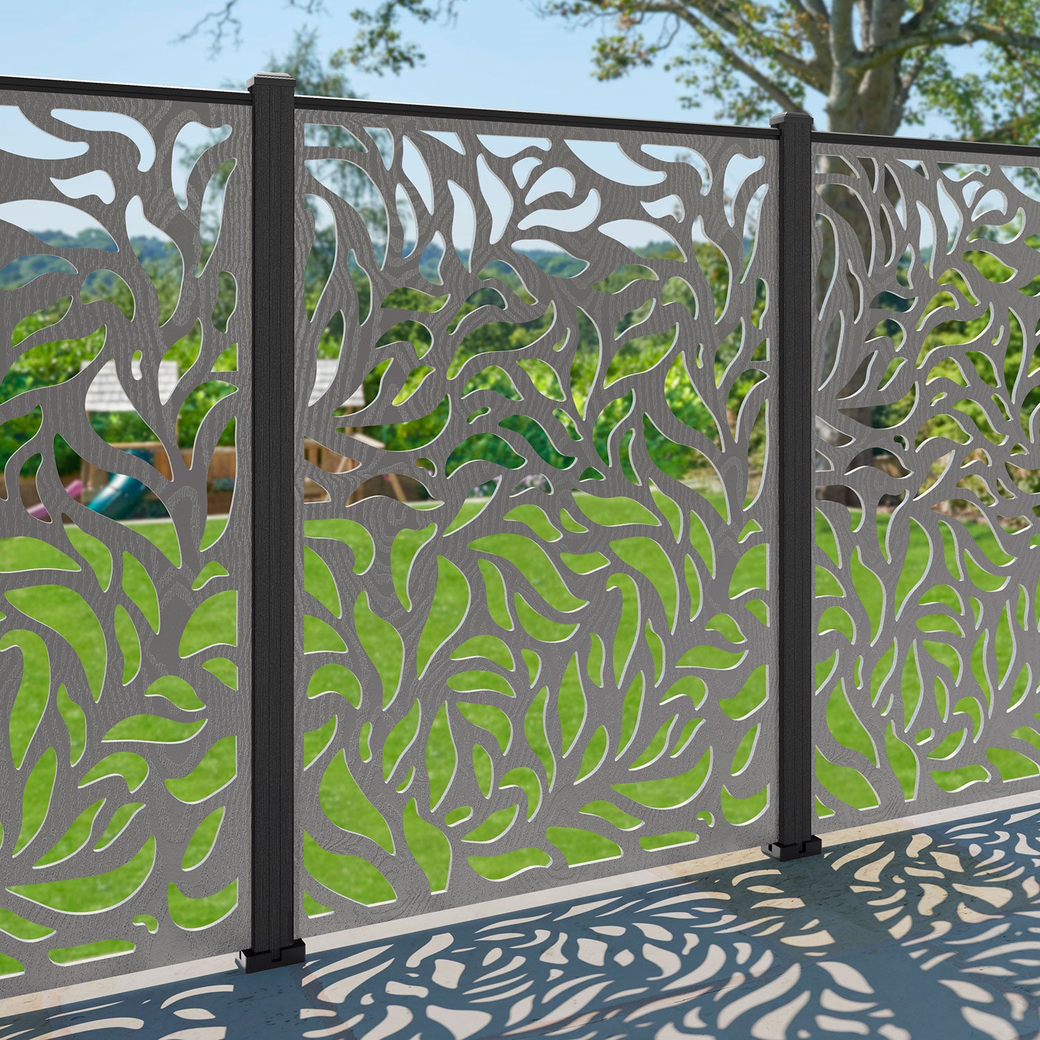 Plume Decorative Fence - 120x180cm - with our composite posts