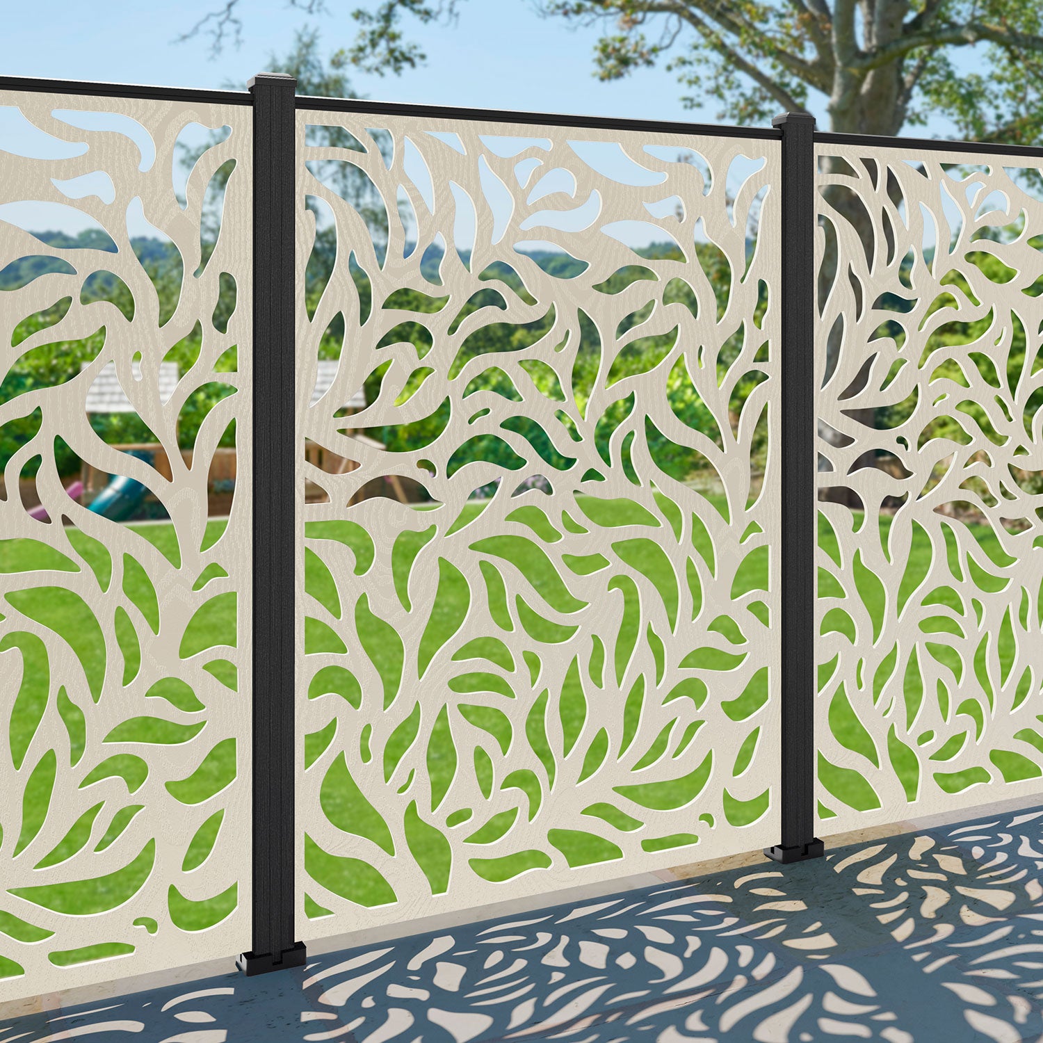 Plume Decorative Fence - 120x180cm - with our composite posts