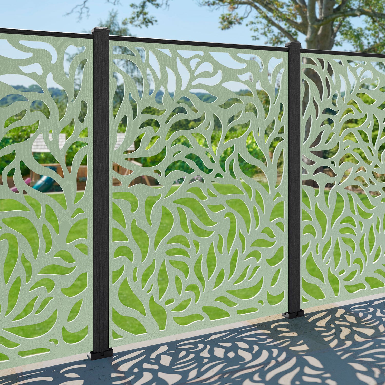 Plume Decorative Fence - 120x180cm - with our composite posts