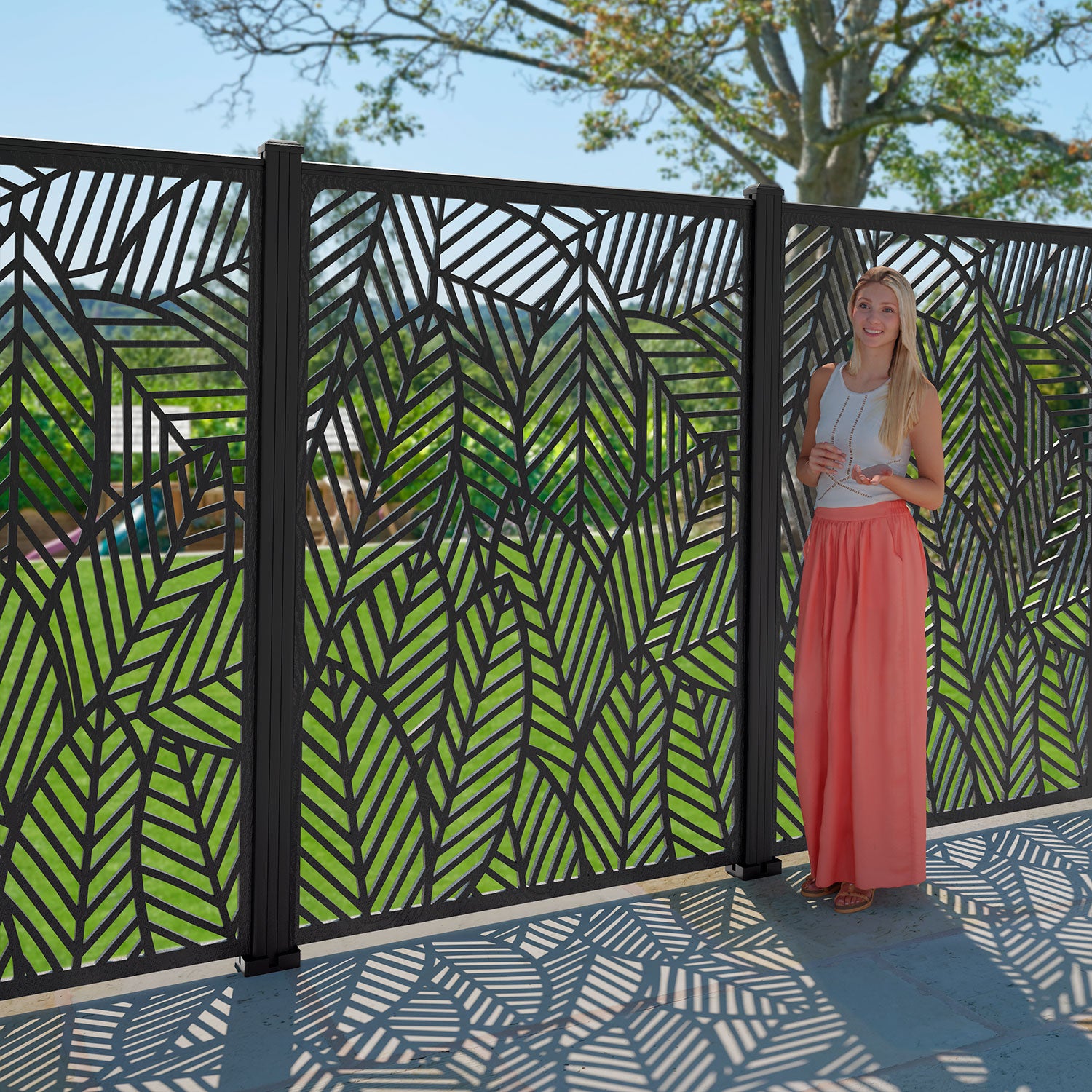 Habitat Decorative Fence - 120x180cm - with our composite posts
