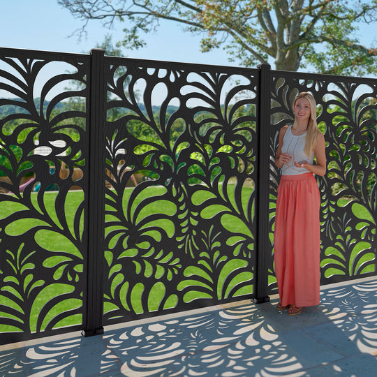 Petal Decorative Fence - 120x180cm - with our composite posts