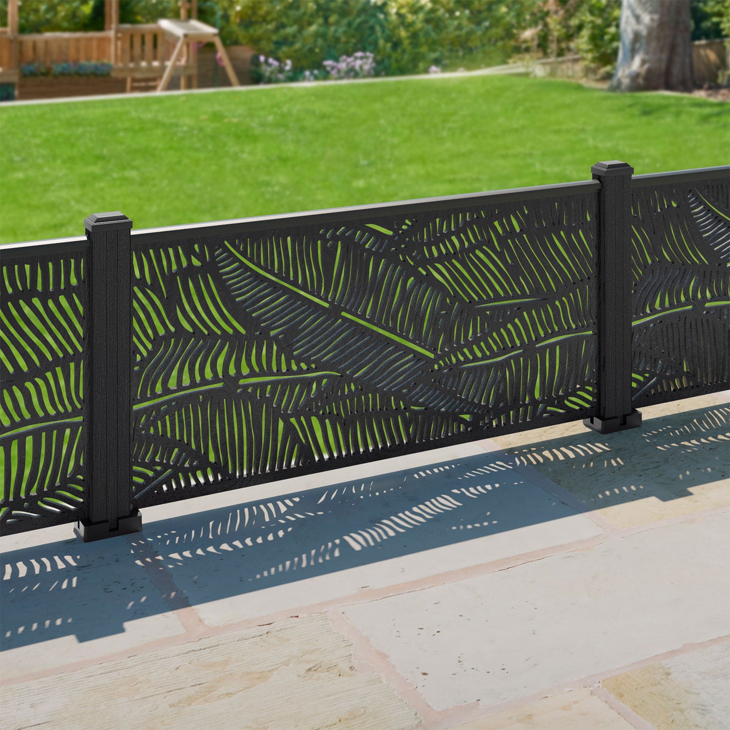 Feather Decorative Fence - 120x60cm - with our composite posts