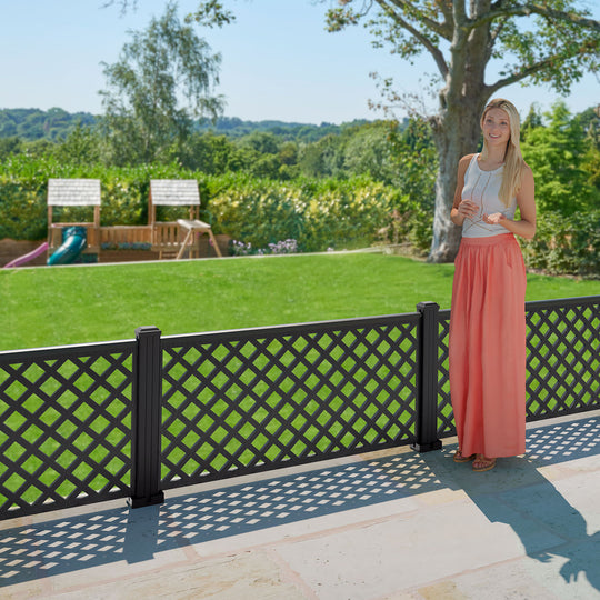 Hive Decorative Fence - 120x60cm - with our aluminium posts