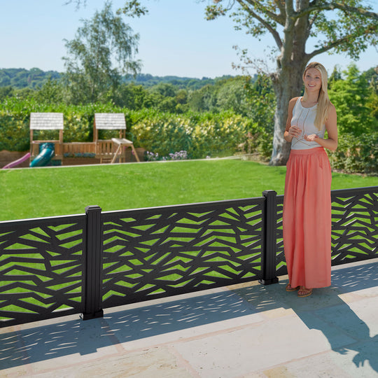 Zenith Decorative Fence - 120x60cm - with our aluminium posts