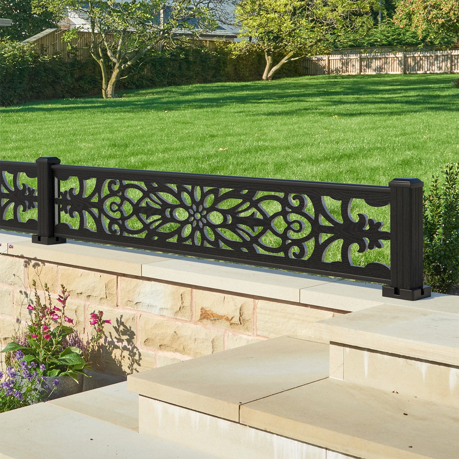 Windsor Decorative Fence - 180x30cm - with our composite posts