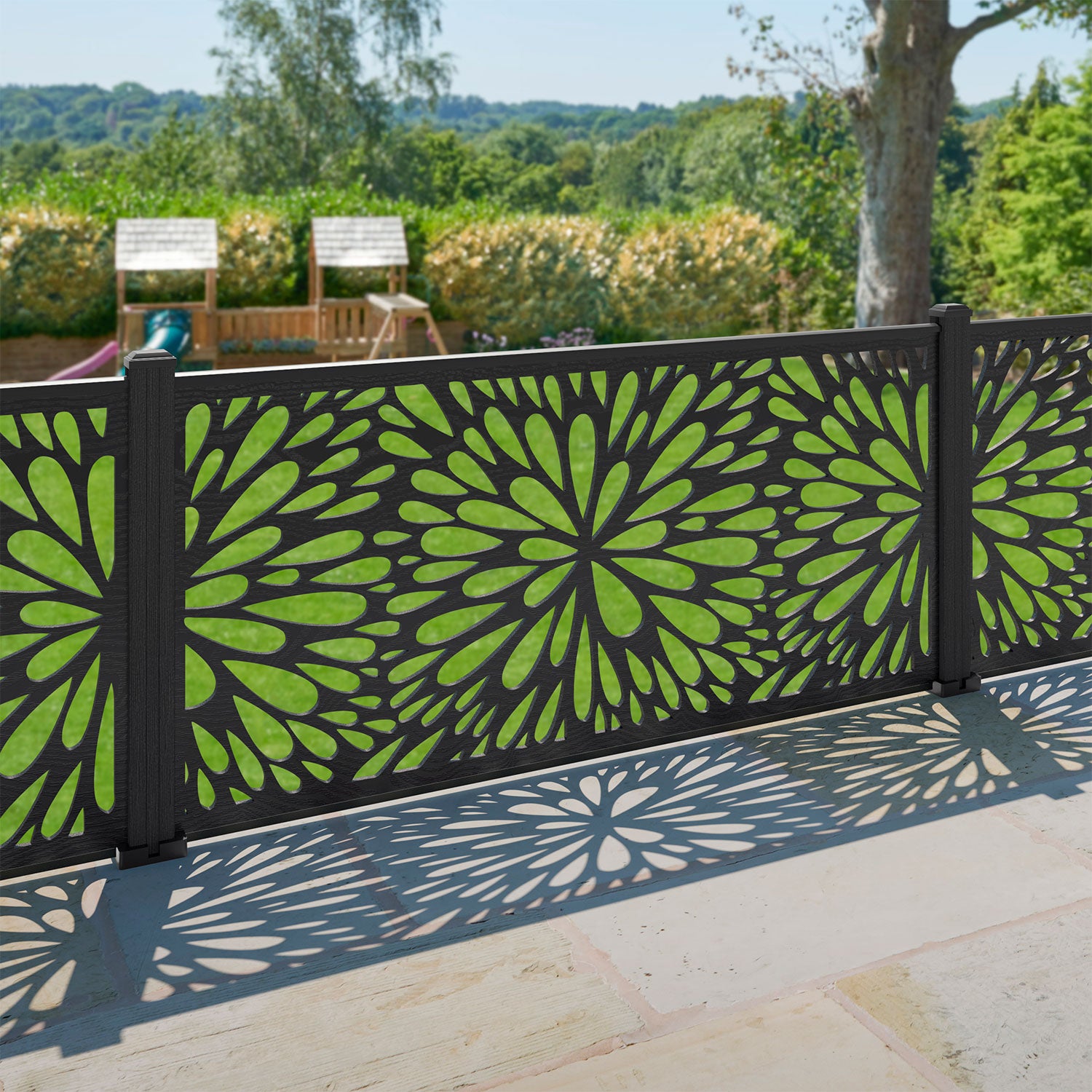 Blossom Decorative Fence - 180x90cm - with our composite posts