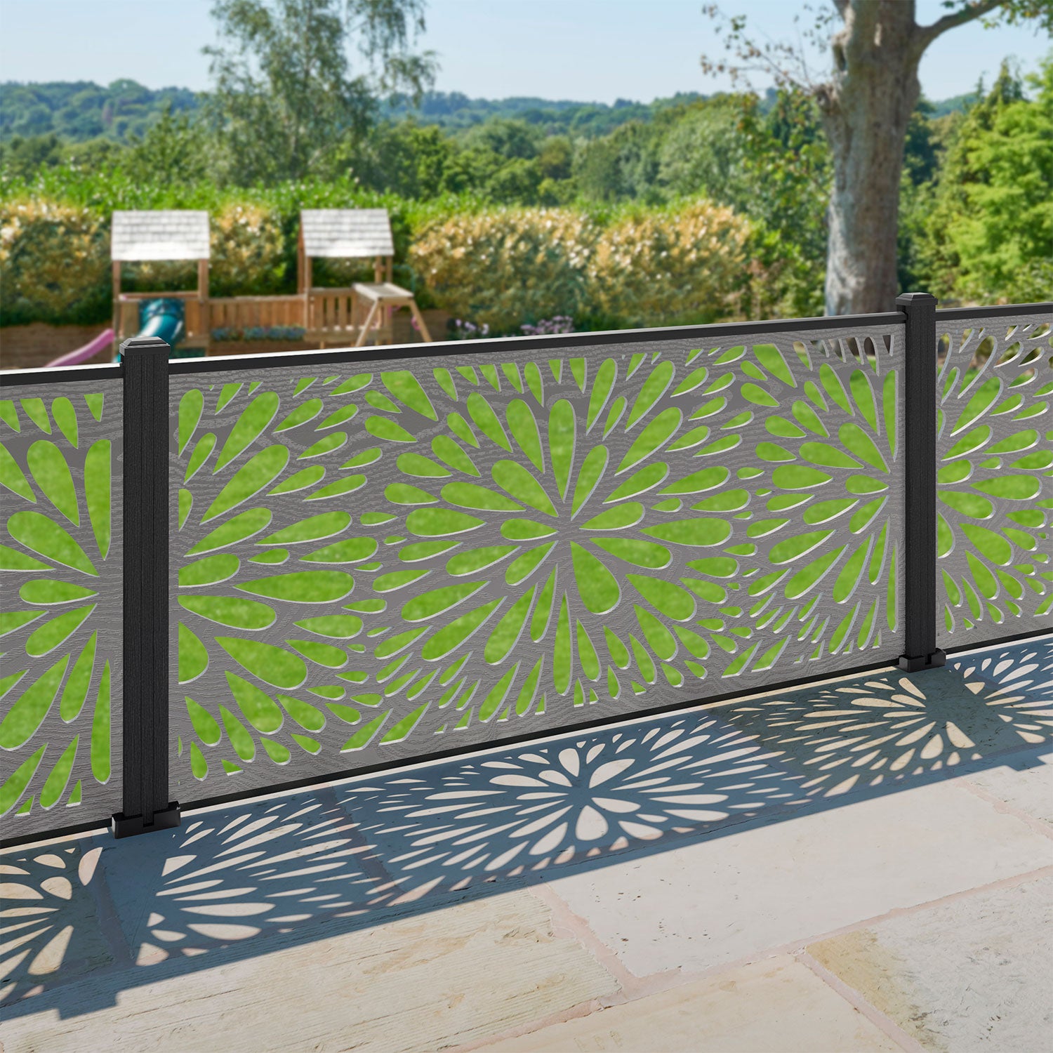 Blossom Decorative Fence - 180x90cm - with our composite posts