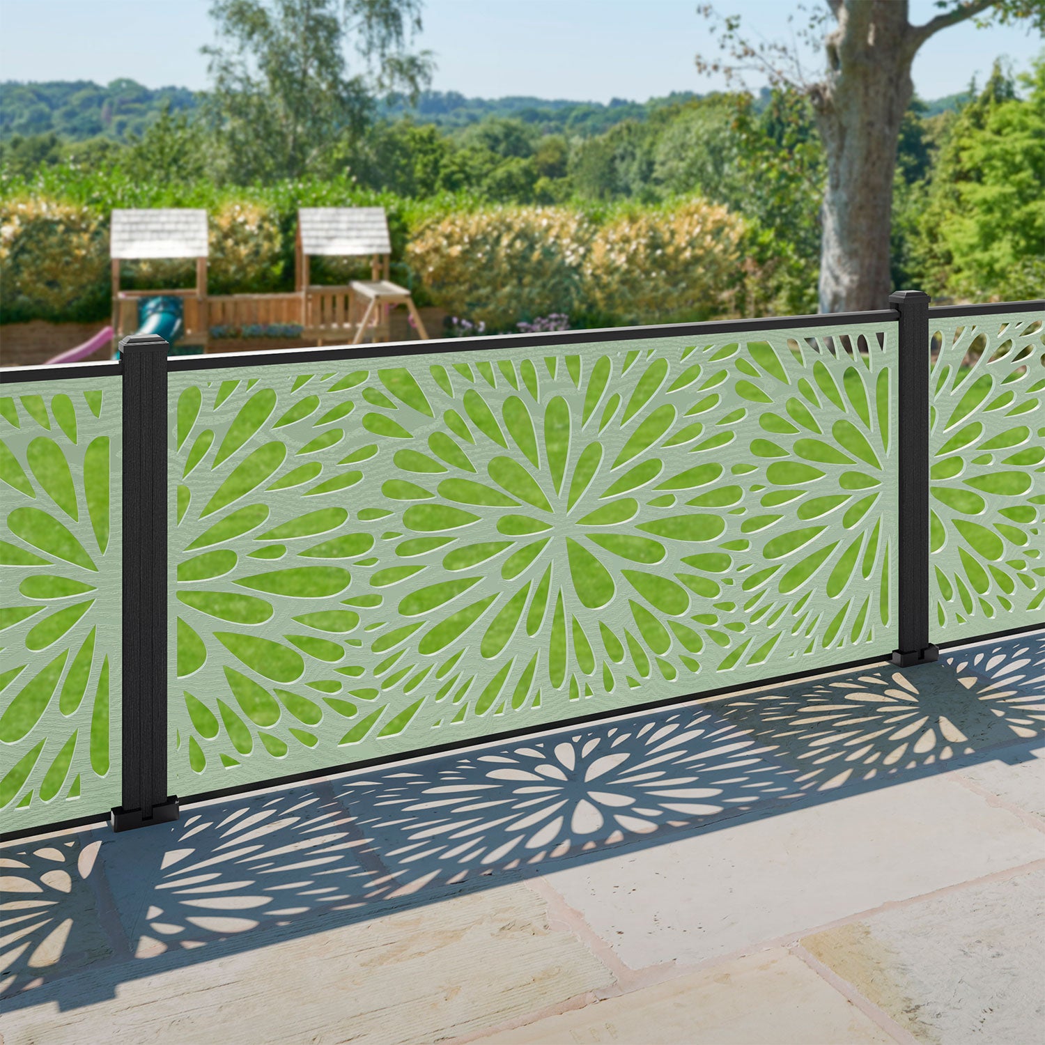 Blossom Decorative Fence - 180x90cm - with our composite posts