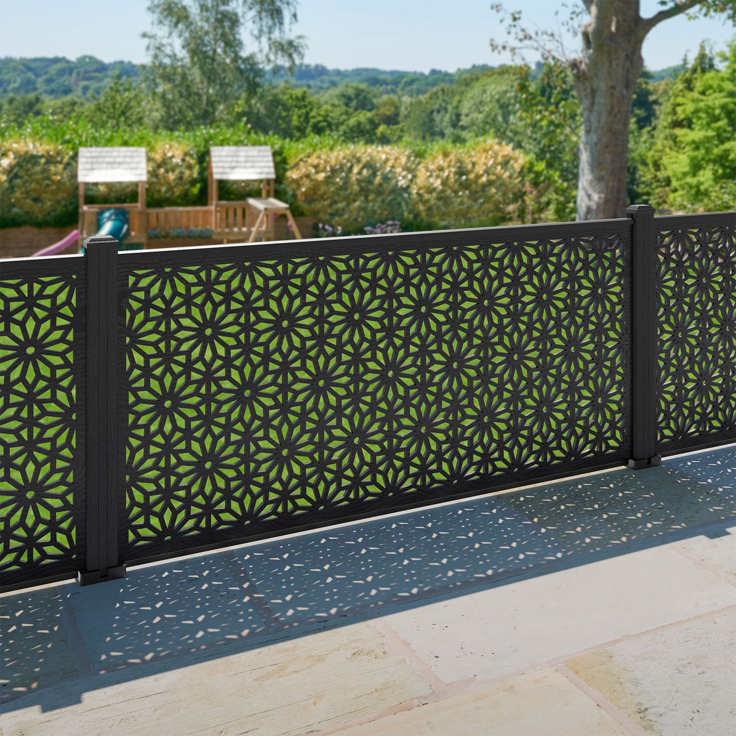 Narwa Decorative Fence - 180x90cm - with our composite posts