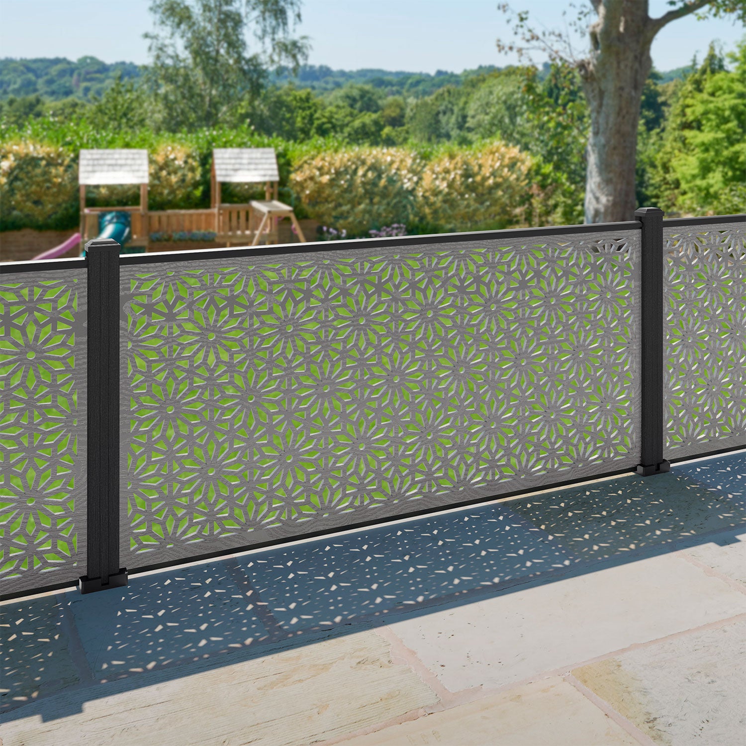 Narwa Decorative Fence - 180x90cm - with our composite posts