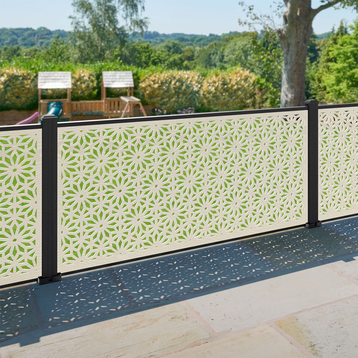 Narwa Decorative Fence - 180x90cm - with our composite posts