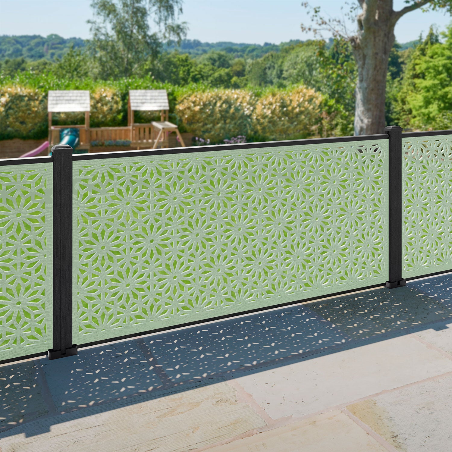 Narwa Decorative Fence - 180x90cm - with our composite posts